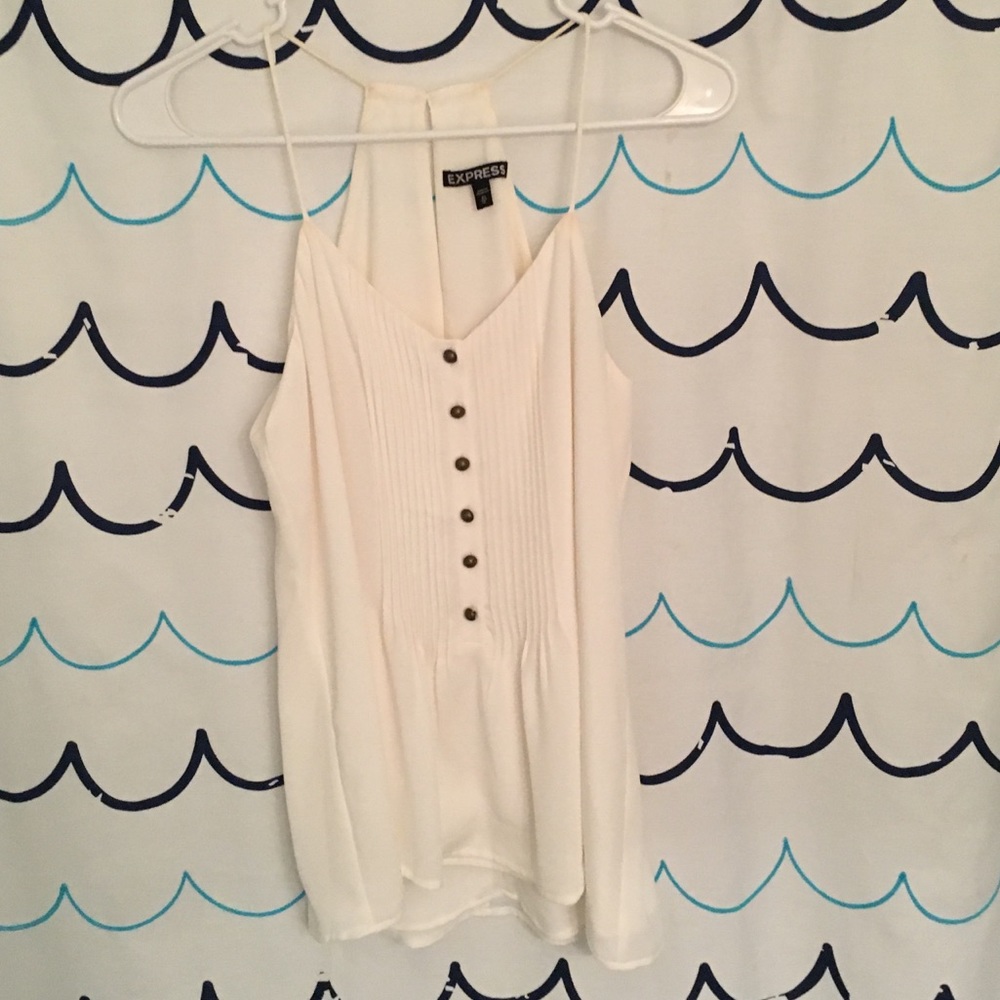 Express cream xs spaghetti strap, worn once